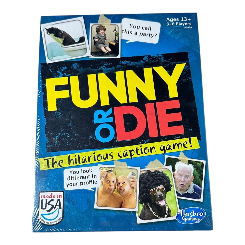 Funny Or Die The Hilarious Caption Board Game by Hasbro